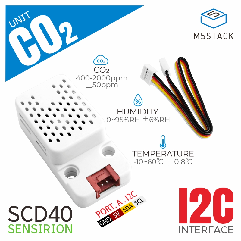 M5Stack - M5Stack CO2 Đơn Vị Với Cảm