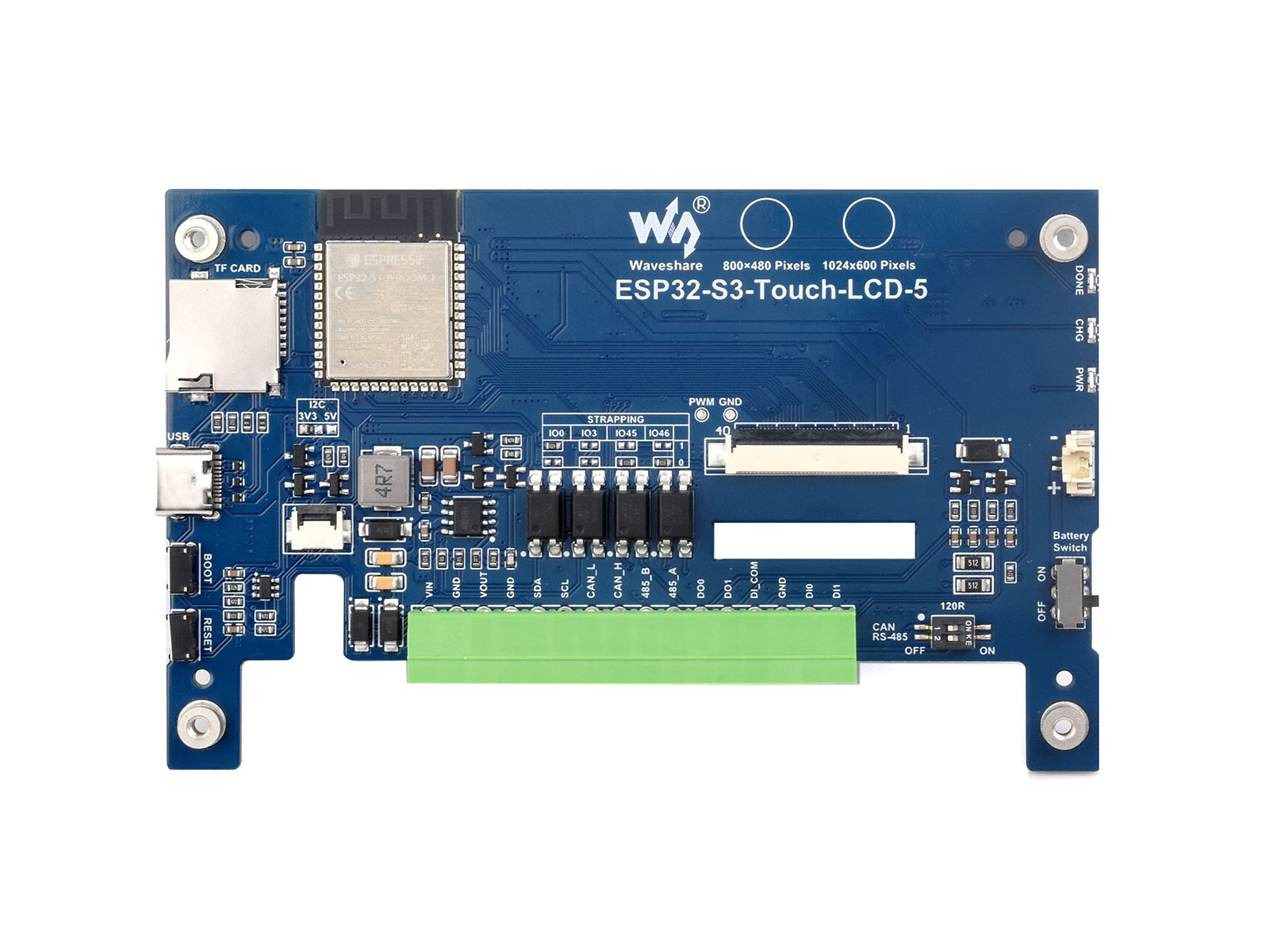 Waveshare ESP32-S3 5inch Capac - đánh giá và giá Doit Esp32