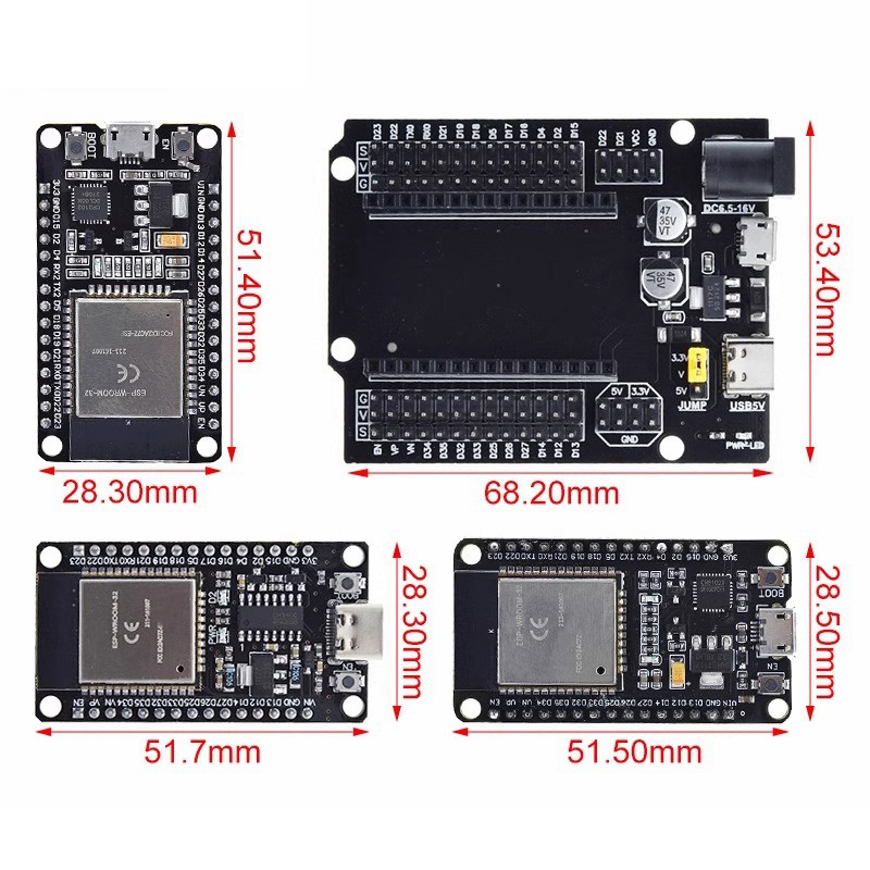 ESP32 Development Board CP2102 - đánh giá và giá Nodemcuv2