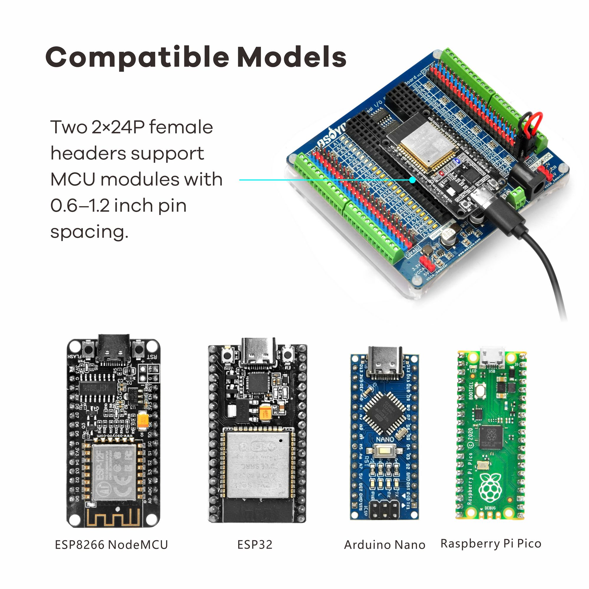 OSOYOO Universal IO Breakout B - đánh giá và giá Nodemcuv2
